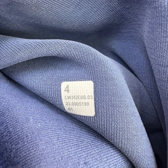 Lululemon Pullover Womens 4 Blue Softstreme Scuba Oversized 1/2 Zip Sweatshirt - Picture 4 of 8
